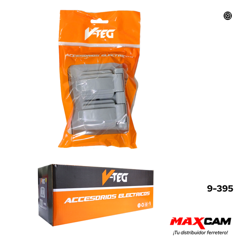 [9-395] TAPA EXTERIOR P/TOMACORRIENTE V-TEG 9-395