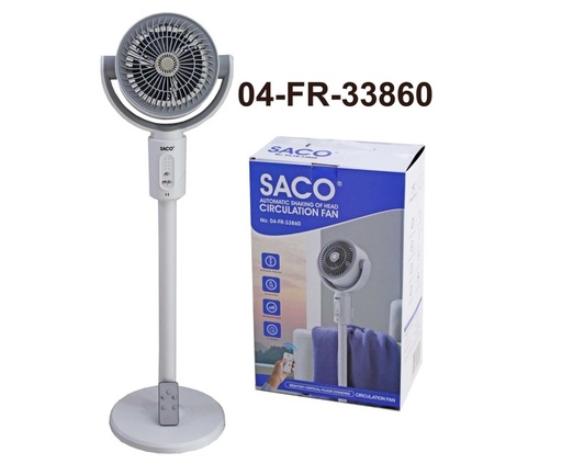 [9-411] VENTILADOR RECARGABLE C/CONTROL 10W SACO 9-411