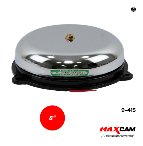 [9-415] CAMPANA P/TIMBRE ELECTRICO 8" 9-415