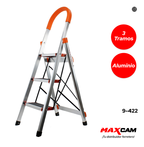 [9-422] ESCALERA DE ALUMINIO 3 TRAMOS 9-422