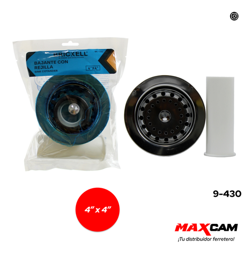 [9-430] DESAGUE FREGADERO C/EXTEN DE PLASTICO BRICKELL 9-430