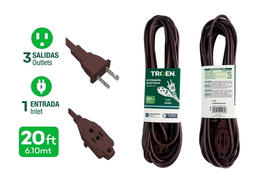 [9-480] EXTENSION ELECTRICA 6.06 MTS TROEN 9-480