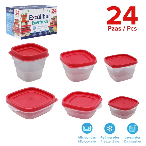 [9-537] ENVASES PLASTICOS x 24 UNID EXCALIBUR 9-537
