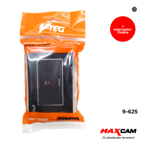 [9-625] INTERRUPTOR P/TIMBRE ACRILICO V-TEG 9-625