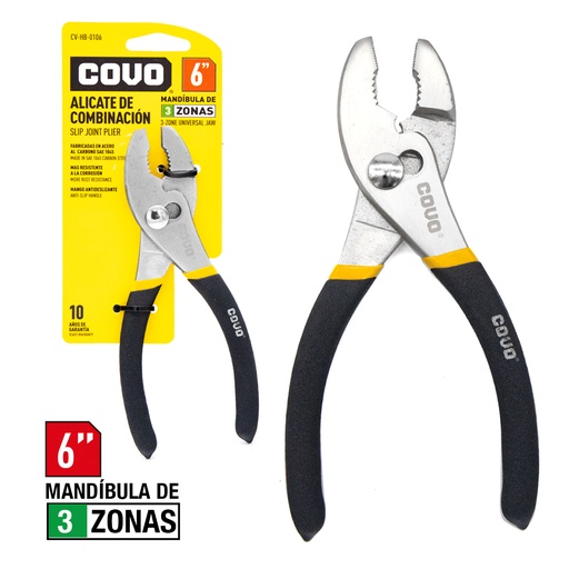 [4-826] ALICATE MECANICO 6" COVO 4-826