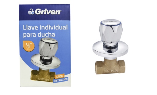 [4-859] LLAVE P/DUCHA INDIVIDUAL x 1/2 BRONCE GRIVEN 4-859