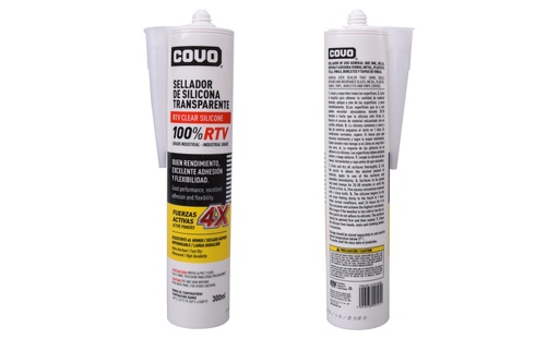 [4-867] SILICON TRANSPARENTE RTV 300G COVO 4-867