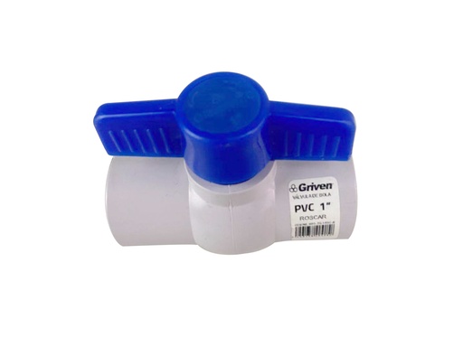 [4-981] LLAVE DE BOLA PVC C/ROSCA x 1/2 (DESC) GRIVEN 4-981