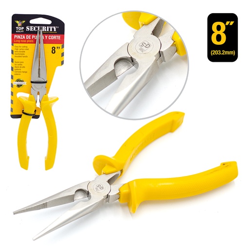[5-086] ALICATE PUNTA LARGA 8¨SECURITY 5-086