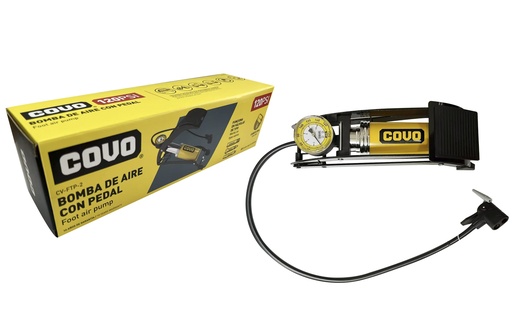 [8-227] BOMBA DE AIRE DE PIE C/MANOMETRO 120 PSI COVO 8-227