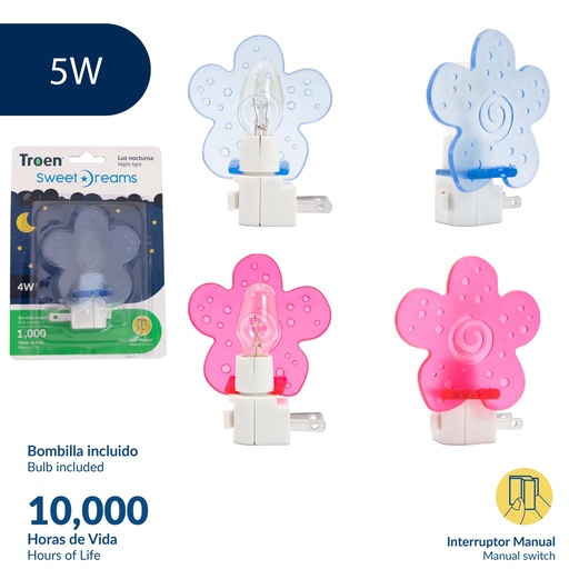 [8-283] LAMPARA P/MESA DE NOCHE 4W TROEN 8-283