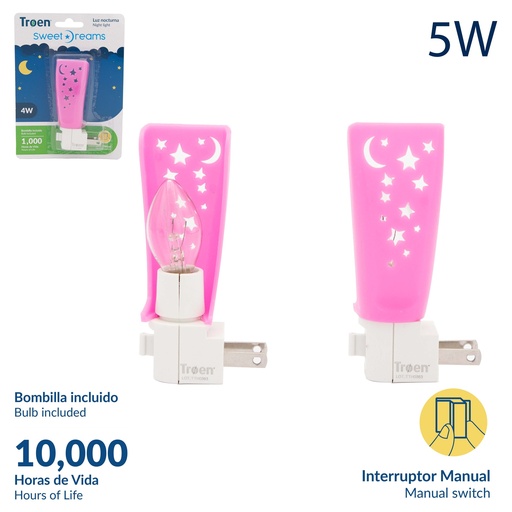 [8-334] LAMPARA P/MESA DE NOCHE 4W TROEN 8-334