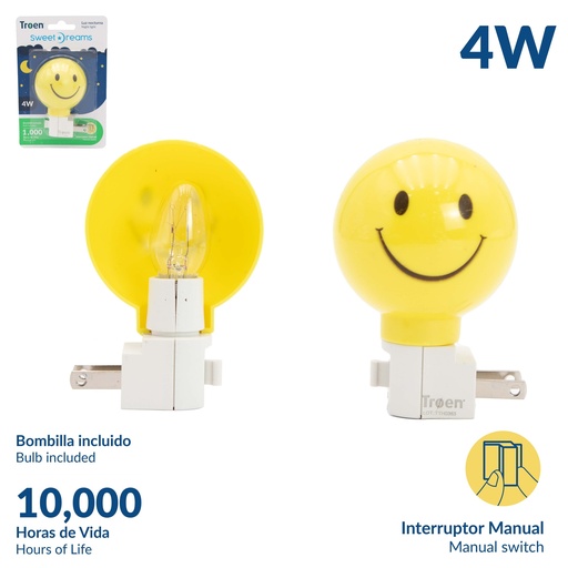 [8-336] LAMPARA P/MESA DE NOCHE 4W TROEN 8-336