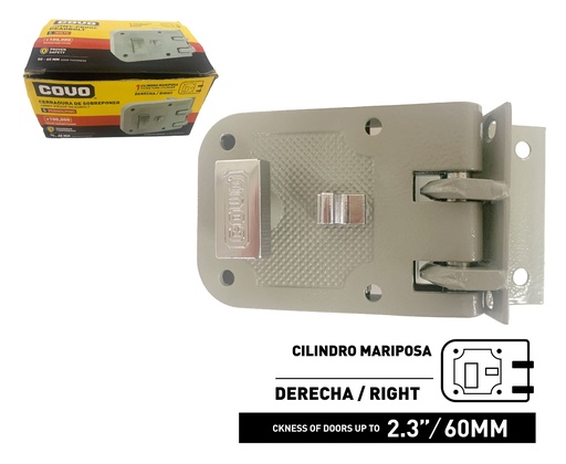 [8-344] CERRADURA DIENTE PERRO CAJA COVO 8-344