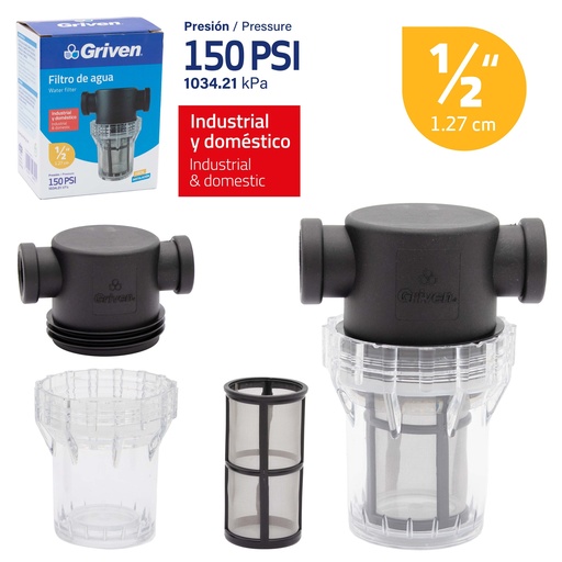 [8-345] FILTRO DE AGUA x 1/2" GRIVEN 8-345