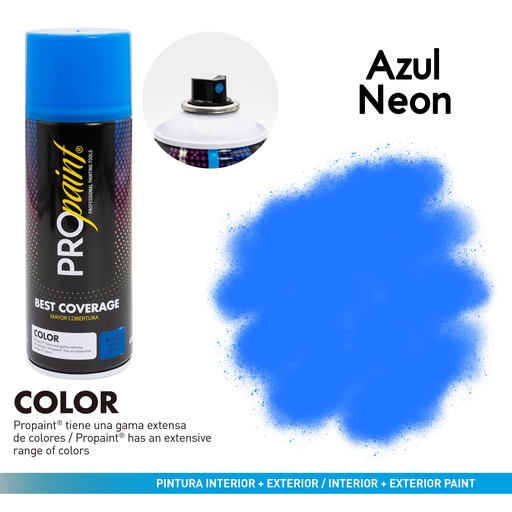[8-351] SPRAY AZUL NEON x 400 ML PRO PAINT 8-351