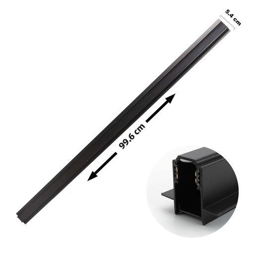 [8-416] RIEL EMPOTRAR P/LAMPARA MAGNETICA 1 MT ANGEL L 8-416