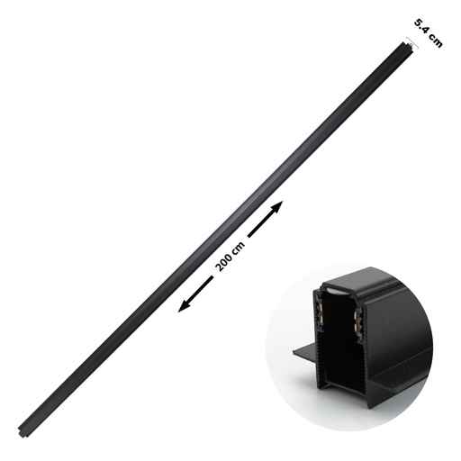 [8-417] RIEL EMPOTRAR P/LAMPARA MAGNETICA 2 MT ANGEL L 8-417