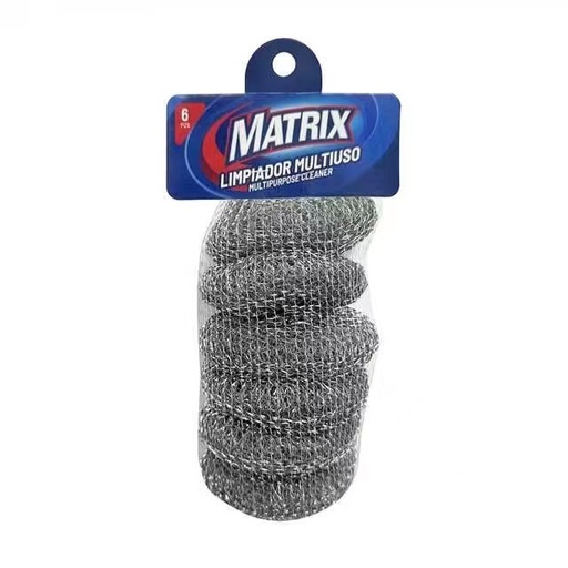 [8-529] BRILLO PARA OLLAS X 6 PZA MATRIX 8-529