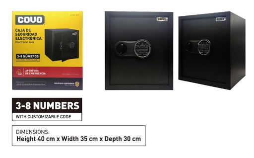 [8-577] CAJA FUERTE 40x35x30CM COVO 8-577