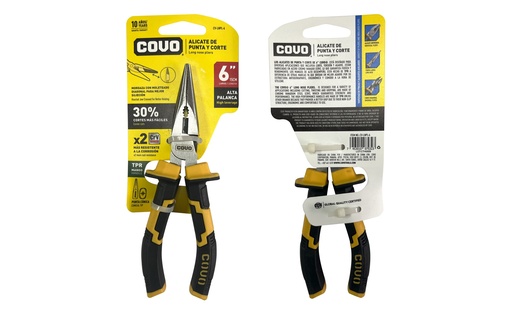 [8-606] ALICATE PUNTA LARGA 6" COVO 8-606