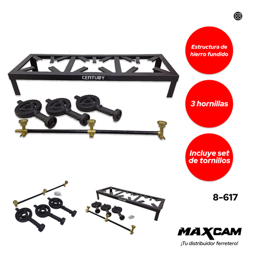 [8-617] REVERBERO 3 QUEMADOR CENTURY 8-617