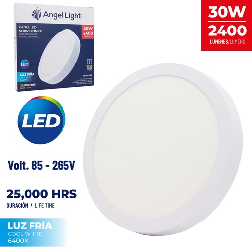 [8-663] PANEL LED SUPER RED LUZ FRIA 30W ANGEL L 8-663