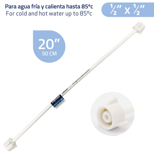 [8-746] CANILLA 1/2" x 1/2" CPVC AGUA CALIENTE GRIVEN 8-746