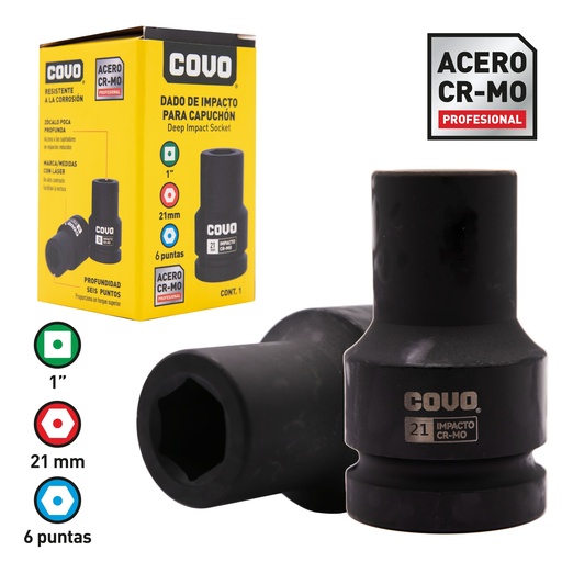 [8-773] DADOS DE IMPACTO x 21MM COVO COVO 8-773
