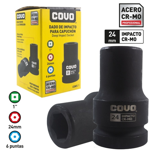[8-782] DADOS DE IMPACTO x 24MM COVO 8-782