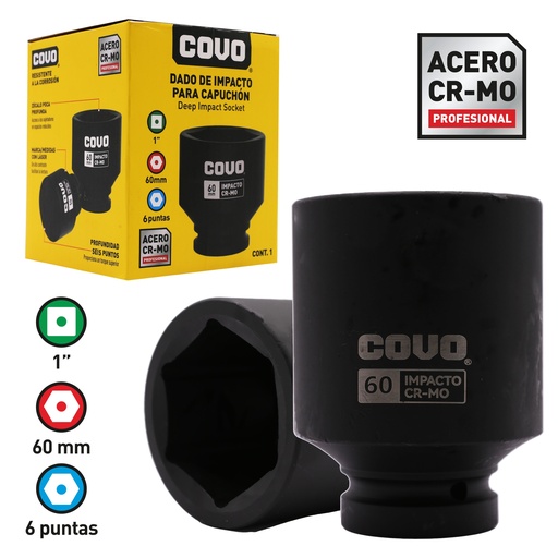 [8-810] DADOS DE IMPACTO x 60MM COVO 8-810