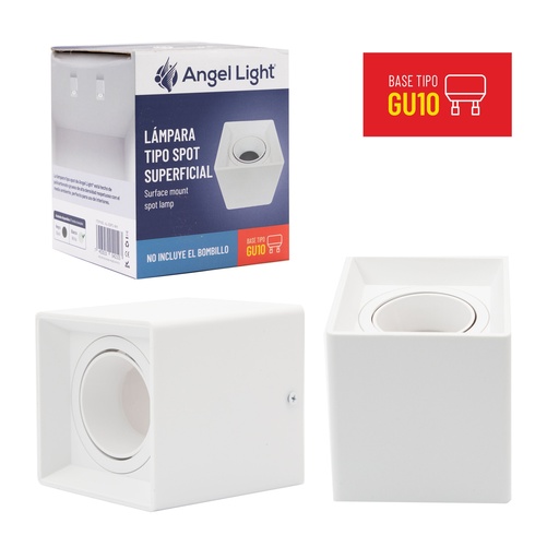 [8-859] LAMPARA LED CUAD SUPERF BLANCA ANGEL L 8-859