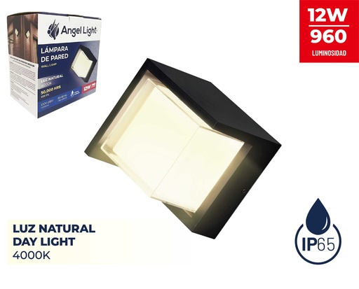 [8-897] LAMPARA DE PARED 12W LUZ NATURAL ANGEL L 8-897
