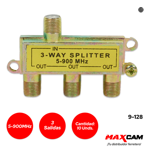 [9-128] CONECTORES SPLITTER 3 SALIDAS V-TEG 9-128