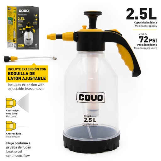 [9-150] FUMIGADORA MANUAL PLASTICO x 2.5 LTS COVO 9-150
