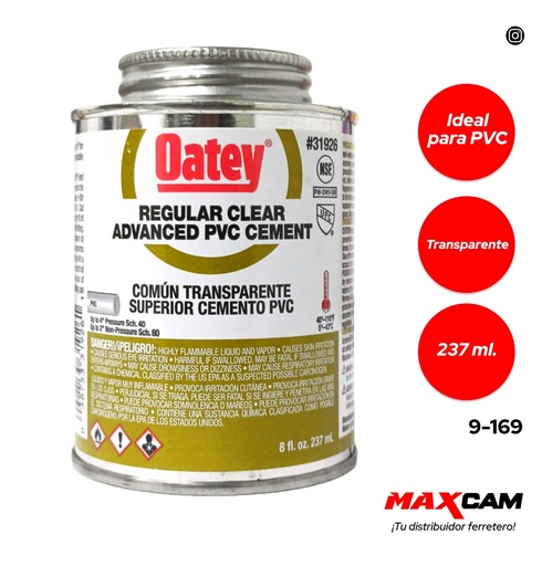 [9-169] PEGA SOLDAR A F 1/16 OATEY 237ml 9-169