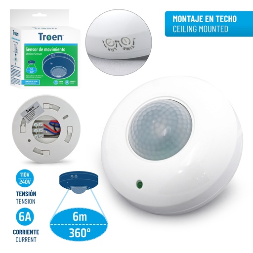 [9-198] SENSOR DE MOVIMIENTO TECHO TROEN 9-198