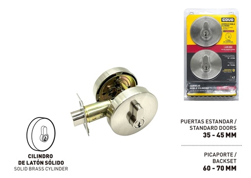 [9-217] CERROJO RED LLAVE/LLAVE SATIN COVO 9-217