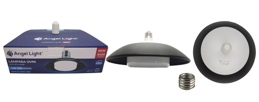 [7-041] LAMPARA LED NEGRA OVNI 60W ANGEL LIGHT 7-041