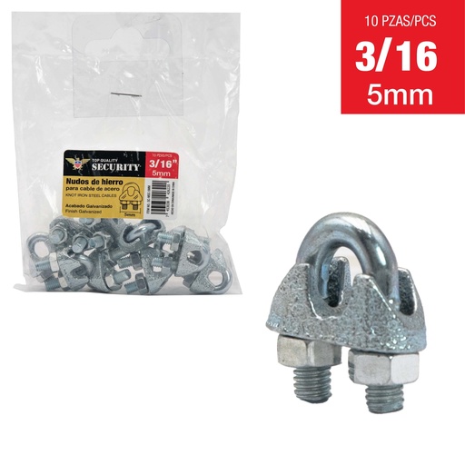 [7-051] PERRO PARA GUAYA 3/16 (5mm) x UNID SECURITY 7-051