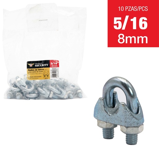 [7-053] PERRO PARA GUAYA 5/16 (8mm) x UNID SECURITY 7-053