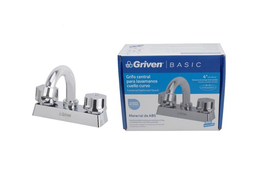 [7-064] LLAVE LAVAMANO DOBLE PLAST/CROM GRIVEN BASIC 7-064