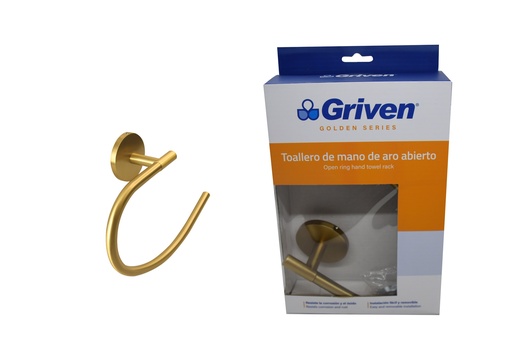 [7-069] TOALLERO DE MANO GRIVEN GOLD 7-069