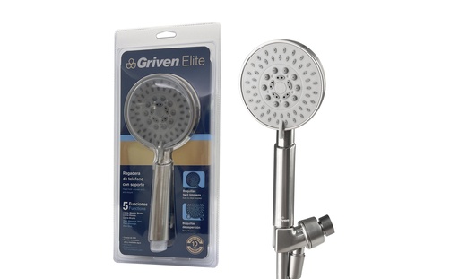 [7-253] REGADERA D/BAÑO C/MANGUERA GRIVEN ELITE 7-253