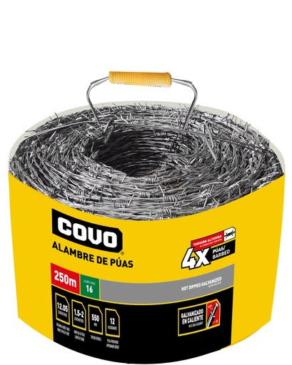[7-281] ALAMBRE PUAS 250M CAL 16 COVO 7-281