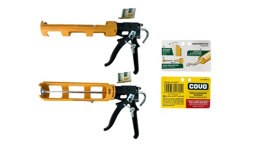 [7-508] PISTOLA PLAST P/CARTUCHO SILICON COVO 7-508