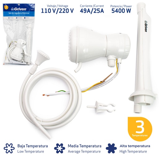 [7-509] DUCHA CALENTADOR GRIVEN 7-509