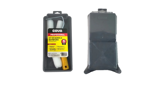 [7-533] KIT BANDEJA RODILLO 4" 5 PCS COVO 7-533