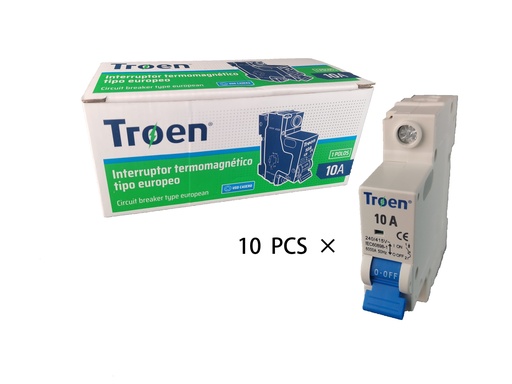 [7-548] BREAKER TERMOMAGNETICO 1P x 10 AMP TROEN 7-548