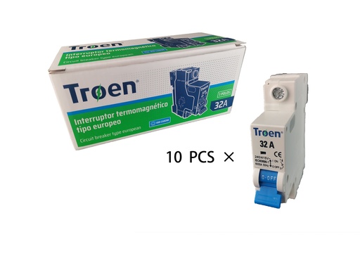 [7-552] BREAKER TERMOMAG noNETICO 1P x 32 AMP TROEN 7-552